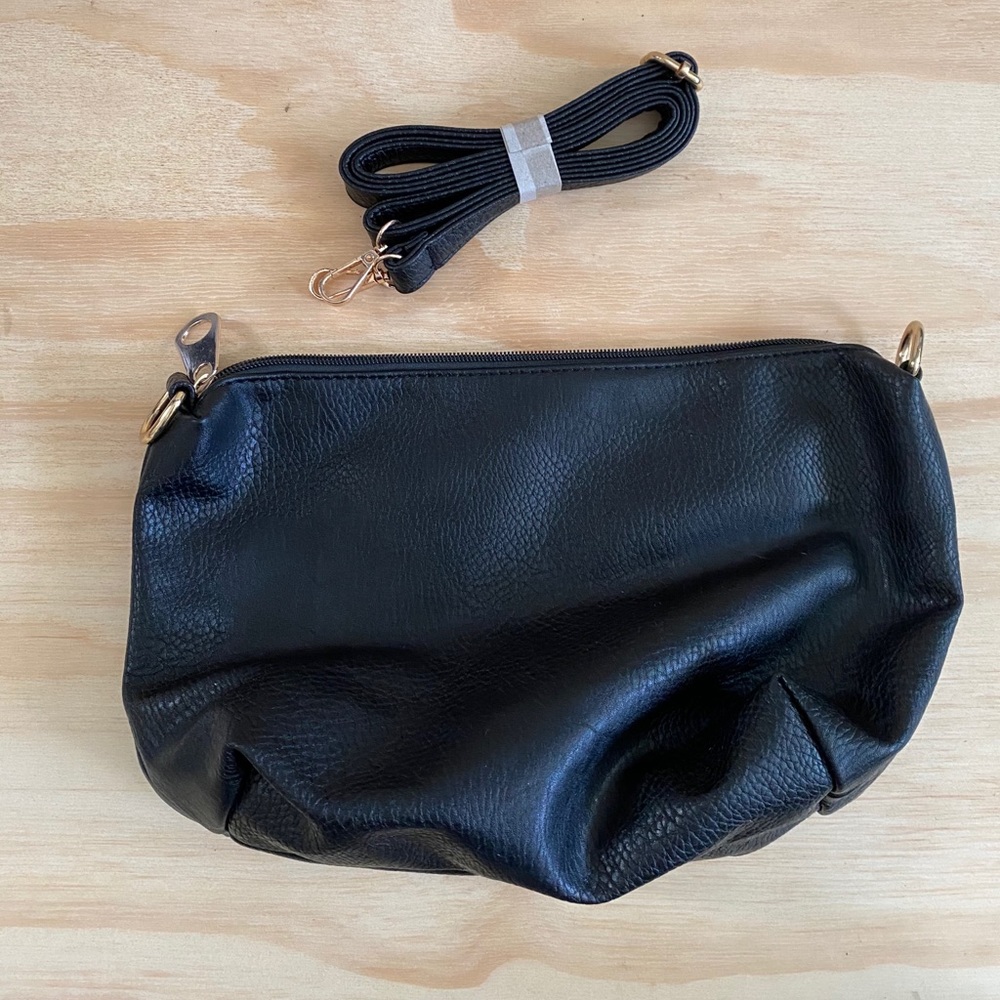 NWOT Black Leather Purse